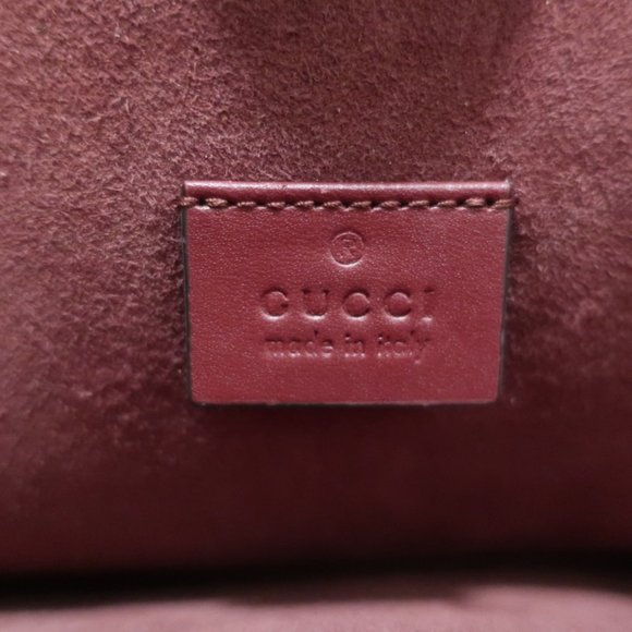 GUCCI RAJAH PYTHON MAXI TOTE BORDEAUX CHAIN STRAP SHOULDER BAG - Picture 13 of 15